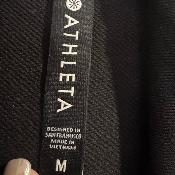 Athleta Black Track Dress Medium - Picture 6 of 6